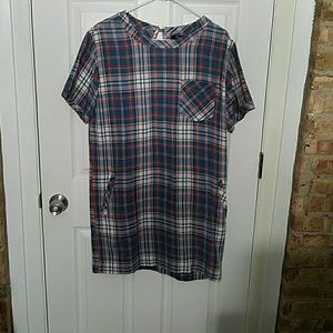 Plaid Shift Dress